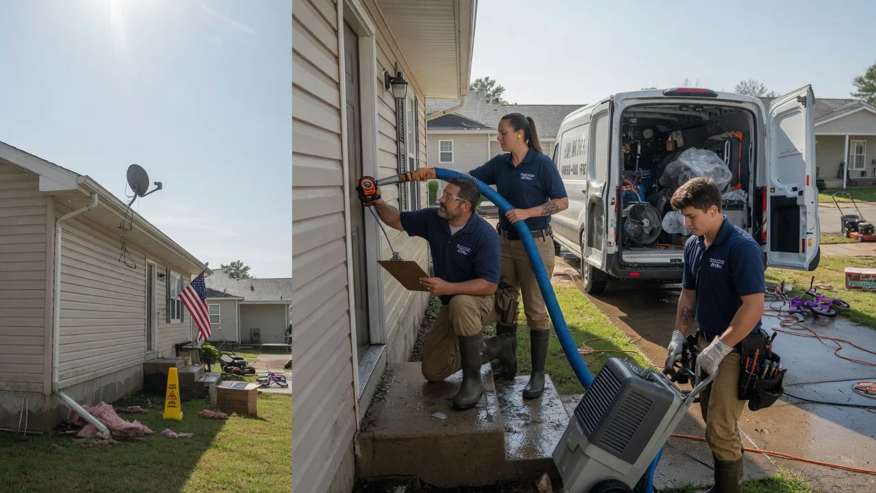 Ceiling Water Damage Restoration in London, TX near me